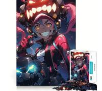 Rompecabezas de Estilo Anime futurista para Adolescentes,1000 Piezas,diversión Que estimula la Mente,componentes Resistentes y de Corte Limpio,Actividad para Compartir con los niños (38x26cm)