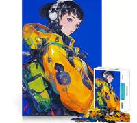 Rompecabezas de Estilo Anime futurista para Adultos,1000 Piezas,Juego de Memoria,Ajuste Firme,Montaje Seguro,Juego de construcción de Conexiones significativas (38x26cm)