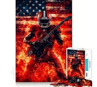 Rompecabezas de Estrella de Rock de fútbol Americano para Adolescentes,1000 Piezas,Juego para desarrollar la Mente,Cortado con láser para un Tiempo de Entrenamiento Mental Tranquilo casa