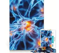 Rompecabezas de Estructura Celular neuronal para Adolescentes, 1000 Piezas, Juguete de lógica, diversión Familiar, Corte de precisión, (38x26cm)
