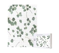 Rompecabezas de eucalipto de dólar de Plata Verde (300 Piezas) con Caja para Adultos. Rompecabezas de Madera.