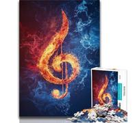 Rompecabezas de fantasía con símbolos ingleses para Adolescentes 1000 Piezas para Adultos con póster y Hoja de Trivia a Juego para Mayores de 14 años 38x26cm