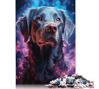 Rompecabezas de fantasía de Labrador, Rompecabezas Rectangular de Papel Divertido para niños y niñas, Regalo para el Día del Niño, 1000 Piezas (75 x 50 cm)