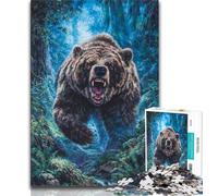 Rompecabezas de fantasía de los Grizzlies para Adultos, 1000 Piezas Ayuda a ejercitar el Cerebro Juguetes adictivos para Cultivar la Paciencia Un Gran Regalo (50x75cm)