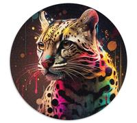 Rompecabezas de fantasía de ocelote para Adultos, 1000 Piezas, Adolescentes, Ideal para Reducir el estrés, Genial para la Familia, 1000 Piezas (67,5x67,5cm)