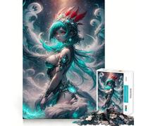 Rompecabezas de fantasía de Princesas de Anime para Adultos,1000 Piezas,para desarrollar la Memoria,Divertido,de Alta precisión,fácil de Aprender,para Disfrutar en Familia (38x52cm)