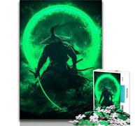 Rompecabezas de fantasía de samurái Ninja de 1000 Piezas para Adultos Un Juego desafiante y Familiar Toda la Familia (38x26cm)