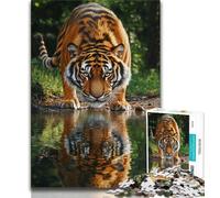 Rompecabezas de fantasía de Tigre para Adultos 1000 Piezas para Adultos y Adolescentes un Juego desafiante y Familiar Que Permite interactuar Entre Padres e Hijos (50x75cm)