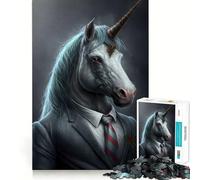 Rompecabezas de fantasía de Unicornio y Caballo de 1000 Piezas para Adultos,Juguete Que desafía la Mente,Corte preciso,alineación, Actividad Nocturna Divertida para Toda la Familia (50x75cm)