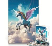 Rompecabezas de fantasía de Unicornio y Caballo para Adultos,1000 Piezas,para desarrollar la Memoria,Divertido,de Alta precisión,fácil de Aprender,para Disfrutar en Familia (50x75cm)