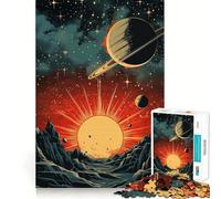 Rompecabezas de fantasía del Sistema Solar de 1000 Piezas para Adolescentes Ayuda a desarrollar la Memoria Fácil de Usar Bordes limpios Sorpresa navideña (50x75cm)