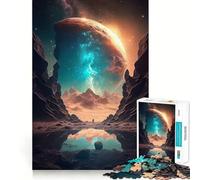 Rompecabezas de fantasía Espacial de 1000 Piezas para Adolescentes Mejora la Memoria, relajación Suave, Corte Premium, Sorpresa de cumpleaños (50x75cm)