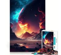 Rompecabezas de fantasía Espacial de 1000 Piezas para Adultos Juego Mental Pasatiempo en casa Bordes limpios Un Regalo Encantador (50x75cm)