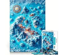 Rompecabezas de fantasía Invernal con montañas Nevadas para Adultos 1000 Piezas Juego de Memoria para el Cerebro Acabado de Primera Calidad Una Forma entretenida de Pasar el Tiempo Libre (50x75cm)