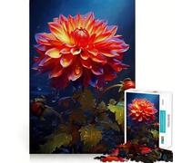 Rompecabezas de fantasía mística Dalia de 1000 Piezas para Adultos y Adolescentes Rompecabezas Mental Arte para armar sin estrés Regalo Original (50x75cm)
