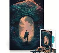Rompecabezas de fantasía Mundos Místicos de 1000 Piezas para Adolescentes Mejora la Memoria, Sin estrés, Bordes Ajustados, Decoración de Pared (50x75cm)
