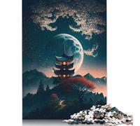 Rompecabezas de fantasía Nocturna El Monte para Adultos, 1500 Piezas, decoración del hogar, Rompecabezas inusuales para niños y niñas (85 x 57 cm)