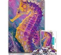 Rompecabezas de fantasía para Adolescentes, Caballito de mar, 1000 Piezas, Adolescentes, Arte de Pared Moderno, decoración del hogar, 75x50cm
