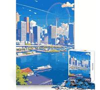 Rompecabezas de fantasía Urbana Estilo Anime para Adultos, 1000 Piezas, para Mejorar la Memoria, Tiempo Bien invertido, Bordes limpios, (50x75cm)