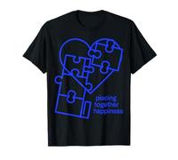 Rompecabezas de Felicidad con diseño de corazón Camiseta