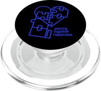 Rompecabezas de Felicidad con diseño de corazón PopSockets PopGrip para MagSafe