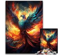 Rompecabezas de Fénix de Colores Fuego de 1000 Piezas para Adultos y Adolescentes Ideal para una Noche de Juegos en Familia un Regalo Que estimula el Cerebro (1000 Piezas 38 x 26 cm)