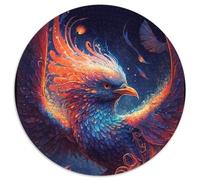 Rompecabezas de Fénix Mágico para Adultos, 1000 Piezas, Redondos, 1000 Piezas, Juego de Rompecabezas para Adolescentes, Regalo Navideño, 67,5 x 67,5 cm