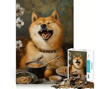 Rompecabezas de Fideos Ramen Shiba Inu para Adolescentes, 1000 Piezas, Juguete de lógica Mental, Alivio del estrés, Corte Firme, Regalo de Papá Noel 50x75cm