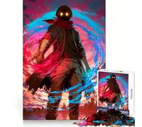 Rompecabezas de Figura misteriosa con energía para Adolescentes, 1000 Piezas, Think Toy, diversión Relajante, Arte de Corte Limpio, Coleccionable (50x75cm)