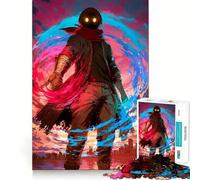 Rompecabezas de Figura misteriosa con energía para Adolescentes, 1000 Piezas, Think Toy, diversión Relajante, Arte de Corte Limpio, Coleccionable (50x75cm)