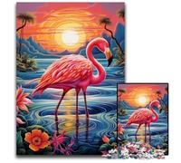 Rompecabezas de Flamenco de 1000 Piezas, Rompecabezas difícil para Adultos y Adolescentes, Noche de Juegos en Familia, Idea de Regalo para estimular el Cerebro, 50x75cm/19,68x29,52 Pulgadas