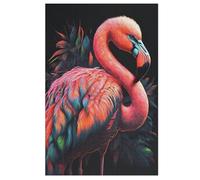 Rompecabezas de flamenco para adultos, 1000 puzles de madera, divertidos juegos, 78 × 53 cm