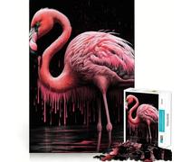 Rompecabezas de Flamenco Rosa de 1000 Piezas para Adolescentes, Juguete de lógica para Jugar en Grupo, Corte de precisión, Regalo Original (38x26cm)