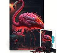 Rompecabezas de Flamenco Rosa para Adolescentes, 1000 Piezas, Juguete para ejercitar la Mente, diseño Relajante, Montaje, Sorpresa navideña (38x52cm)