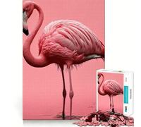 Rompecabezas de Flamenco Rosa para Adolescentes, 1000 Piezas, Juguete para ejercitar la Mente, diseño Relajante, Montaje, Sorpresa navideña (50x75cm)