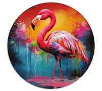 Rompecabezas de flamencos de 1000 Piezas para Adultos, Ideal como Obra de Arte, decoración, Juguete de Inteligencia para Juegos Familiares en Interiores 67,5 x 67,5 cm