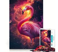Rompecabezas de flamencos espaciales para Adultos, 1000 Piezas, Juego Inteligente, Divertido y Relajante, Ideal para armar, Regalo preciado (38x52cm)