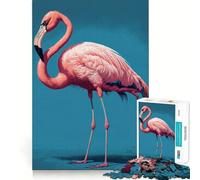 Rompecabezas de flamencos Rosas de 1000 Piezas para Adolescentes Juego de ingenio y relajación (38x52cm)