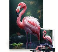 Rompecabezas de flamencos Rosas de 1000 Piezas para Adolescentes Juguete Mental para Momentos de Paz Corte Premium Regalo artístico (50x75cm)