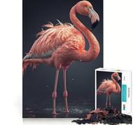 Rompecabezas de flamencos Rosas de 1000 Piezas para Adolescentes Juguete Que desafía la Mente Pasatiempo Tranquilo Corte preciso Regalo de Temporada (38x52cm)