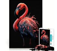 Rompecabezas de flamencos Rosas de 1000 Piezas para Adultos y Adolescentes Juguete para Pensar y reflexionar Alivia el estrés Regalo navideño de diseño Elegante (38x52cm)