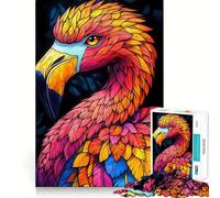 Rompecabezas de flamencos Vibrantes para Adultos,1000 Piezas,Juego para ejercitar la Mente,Corte de precisión,Bordes Suaves,desafío Divertido para Pasar el Tiempo (50x75cm)