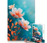 Rompecabezas de Flores Blancas y Naranjas para Adolescentes, 1000 Piezas, Bienestar Cerebral, relajación Mental, diversión, Cierre Perfecto, Regalo Ideal (50x75cm)