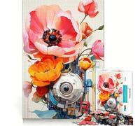 Rompecabezas de Flores de Ciencia ficción de 1000 Piezas para Adultos Juguete Inteligente para el hogar Bordes Lisos Artículo de colección (38x26cm)