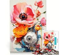 Rompecabezas de Flores de Ciencia ficción para Adultos, 1000 Piezas, lógica Clara, Juguete para el Tiempo Libre, Corte Perfecto, Regalo Creativo (50x75cm)