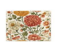 Rompecabezas de flores de dalia de primavera para adultos, 1000 piezas, rompecabezas vintage de flores silvestres impresos de madera, decoraciones de patrón estético para fiestas