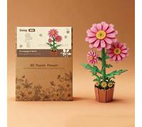 Rompecabezas de flores de madera 3D para adultos, kit de manualidades de flores de madera, día de la madre, día de San Valentín, día del profesor, día de Acción de Gracias, Navidad, regalo de