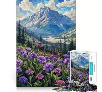Rompecabezas de Flores de Pradera de montaña para Adultos, 1000 Piezas, Juguete Intelectual, Juego Relajante, Arte de Pared de Calidad (50x75cm)