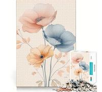 Rompecabezas de Flores en Acuarela para Adultos 1000 Piezas Juego Mental Divertido con tecnología Avanzada de Corte láser desafío entretenido para el Tiempo de Espera (50x75cm)