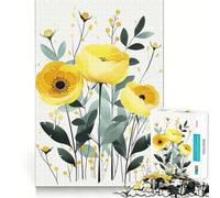 Rompecabezas de Flores en Acuarela para Adultos 1000 Piezas Juego para ejercitar la Mente Corte de precisión Bordes Suaves desafío Divertido para Pasar el Tiempo (38x26cm)